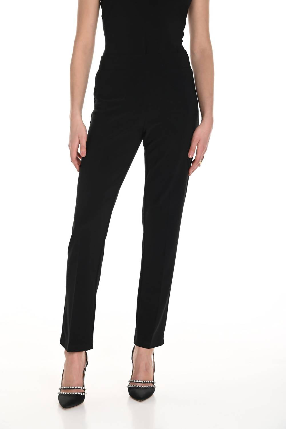 Frank Lyman - Frank Lyman Black Straight Pull-On Pants