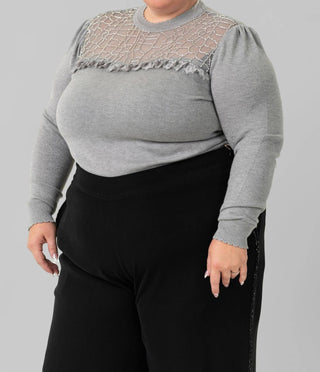 -Bl^Nk- - INDUMANI KNITTED TOP