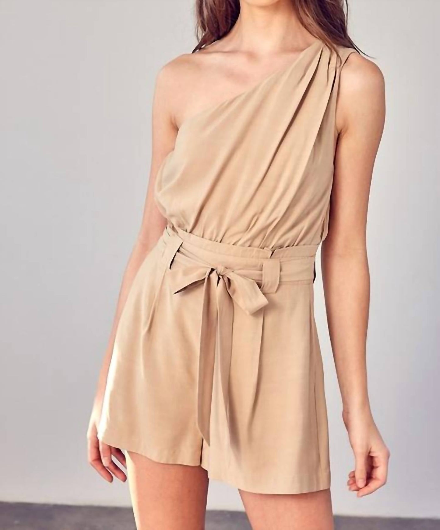 Do+Be - One Shoulder Self Tie Romper