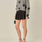 2.7 August Apparel - Chunky Cardigan with Beaded Big Bow