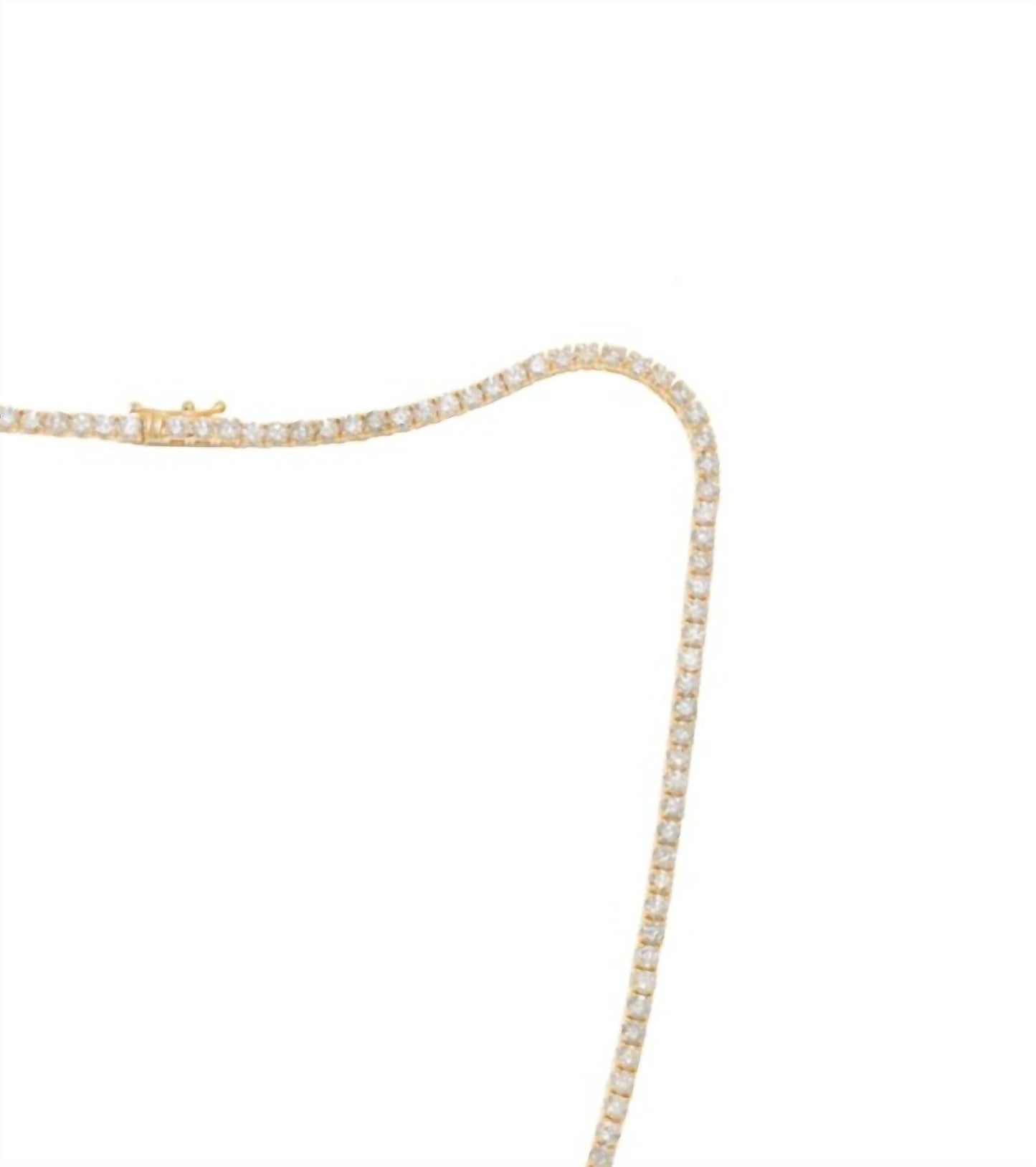 Diana M Jewels - 7.00 Cts Lab Grown Round Diamond Tennis Necklace