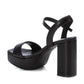Xti - WOMEN'S HEELED PLATFORM SANDALS