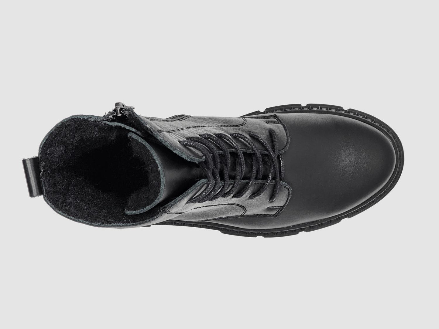 Helios - Women's Hebe Fur-lined Zip-up Leather Boots