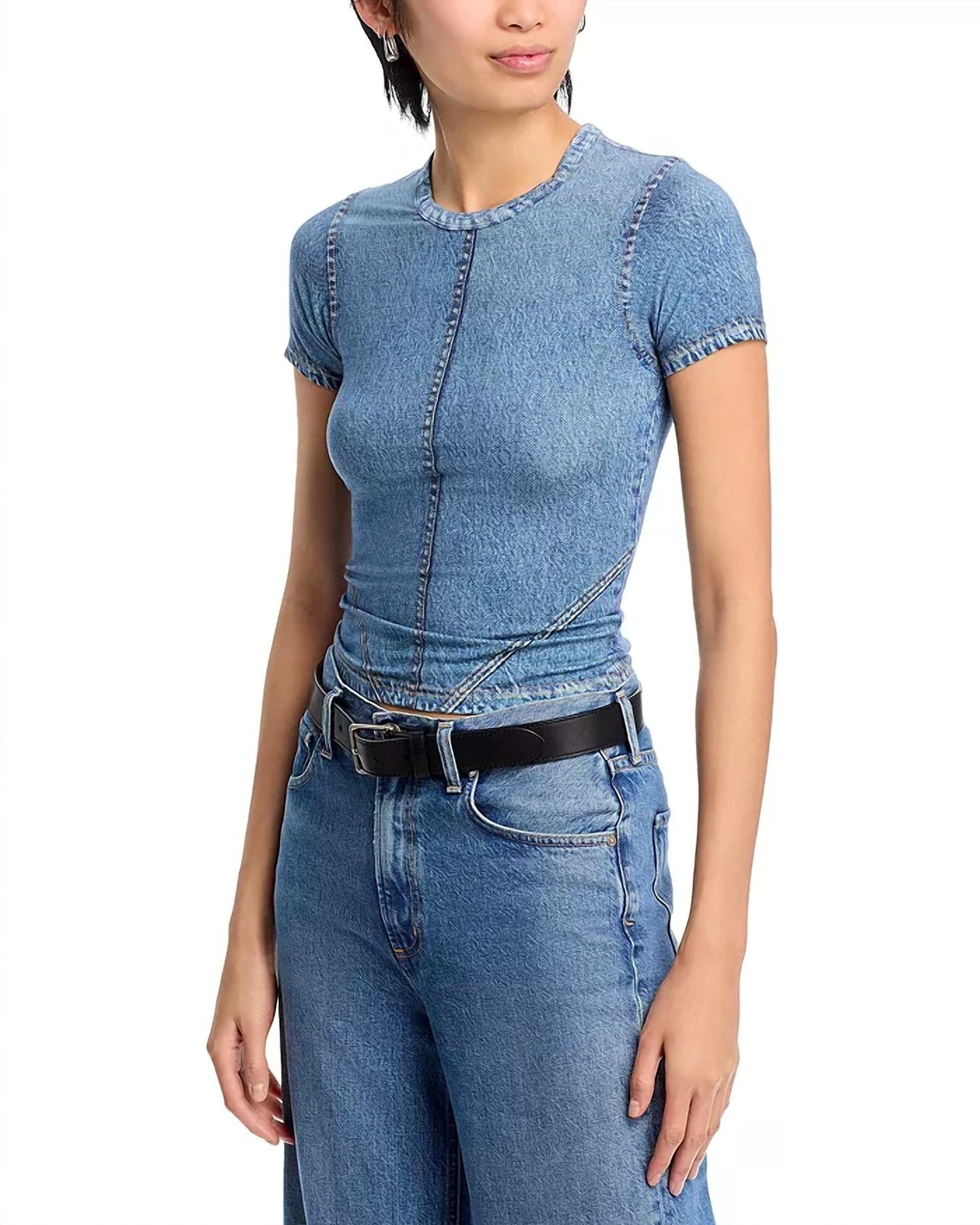 Rag & Bone - Miramar Jersey Baby Tee Top
