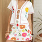 One And Only Collective - Lenore Floral Tie Top