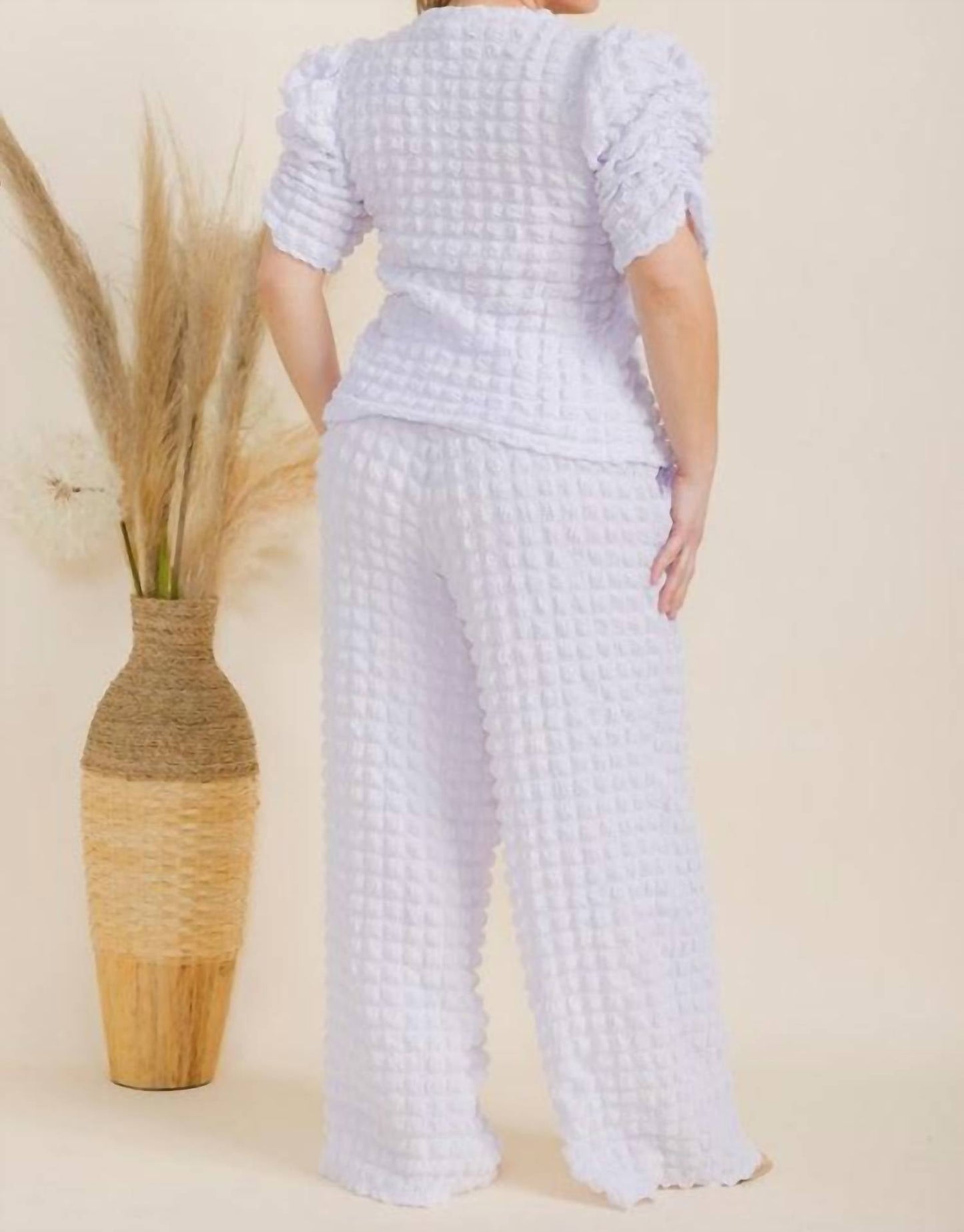Karen T Design - Bubble Textured Two-piece Set