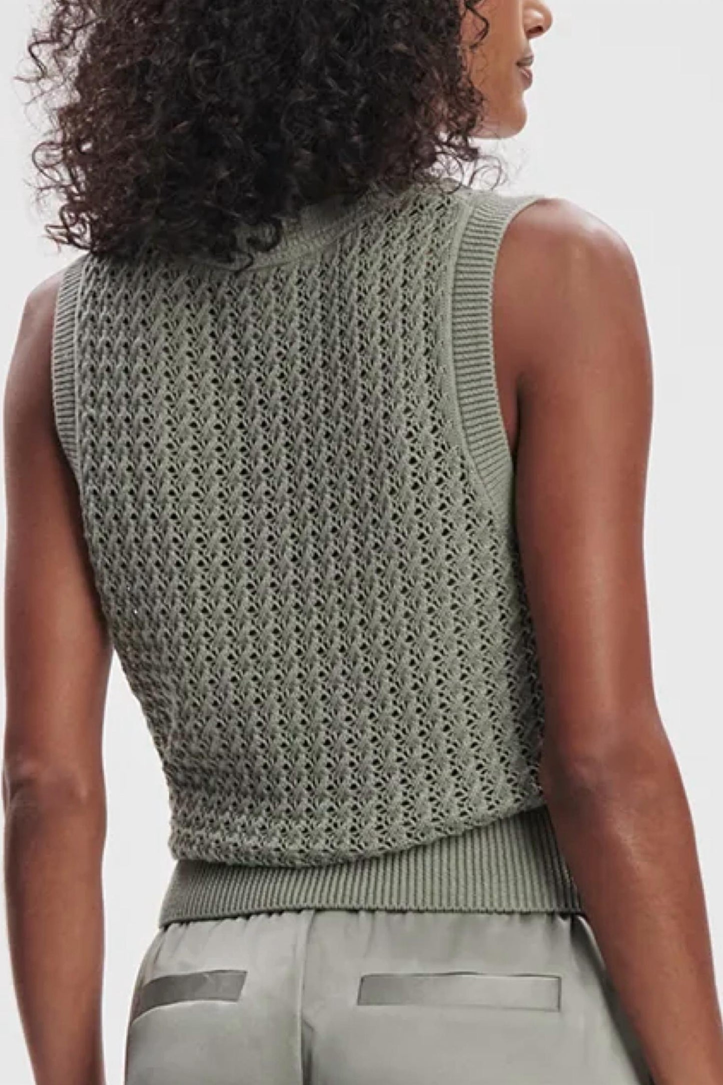 Varley - Ferns Open Knit Tank Top