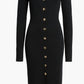 Harbison - Long Sleeve Rib Midi Sweater Dress