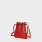 Lemiz - Women's Mini Bowie Drawstring Crossbody Leather Bag