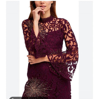 Free People - Crochet Lace Starburst Dress