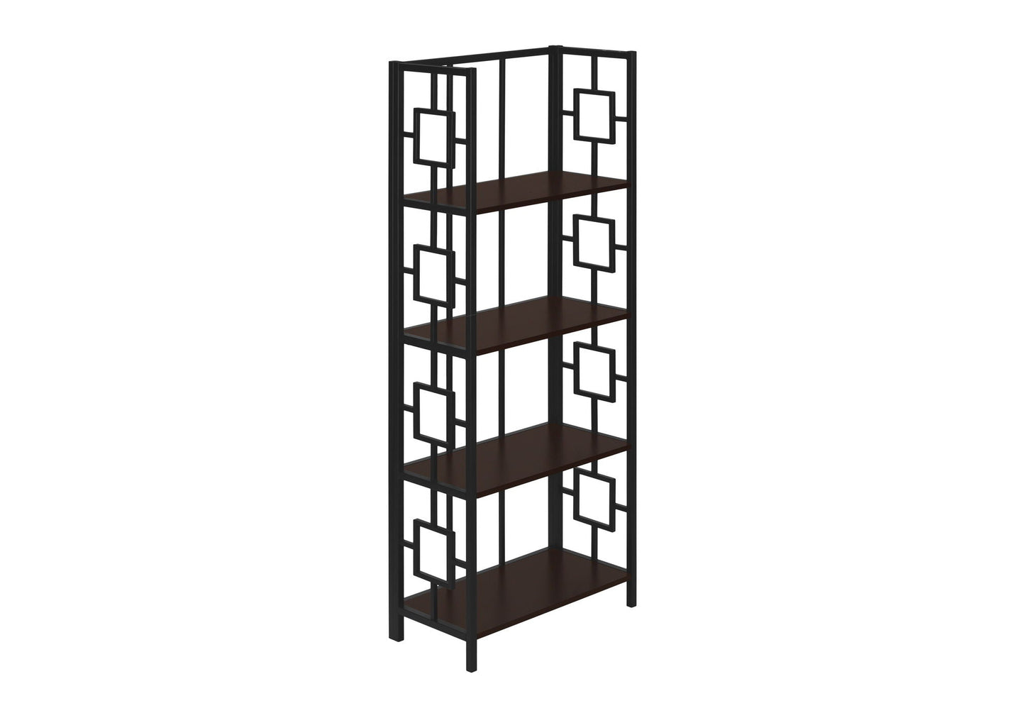4-Tier Bookshelf, Bookcase, Etagere in Espresso Finish