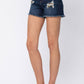 Judy Blue - High Rise Camo Patch Shorts