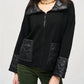 Joseph Ribkoff - Quilted Zip Front Knit Jacket