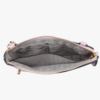 Jen & Co. - Crossbody Wristlet Clutch With Twist Lock Closure