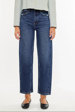 Kancan - High Rise Slim Barrel Jeans