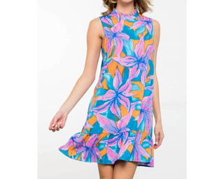 Thml - Women's Sleeveless Flower Print Dress