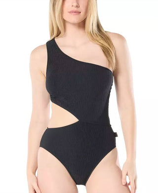 Michael Kors - One Shoulder Side Cutout Swimsuit