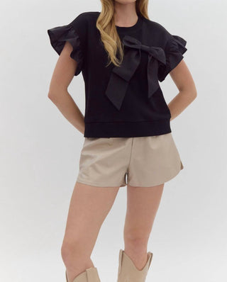 Entro - Ruffled Ribbon Top