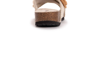 Muk Luks - Women's Penelope Crochet Floral Cross Strap Sandal Slide