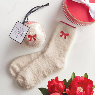 Bella Sleep + Spa - Women's Ornament Cozy Socks