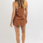 Bucketlist - Hot Shot Solid Mini Skort Dress