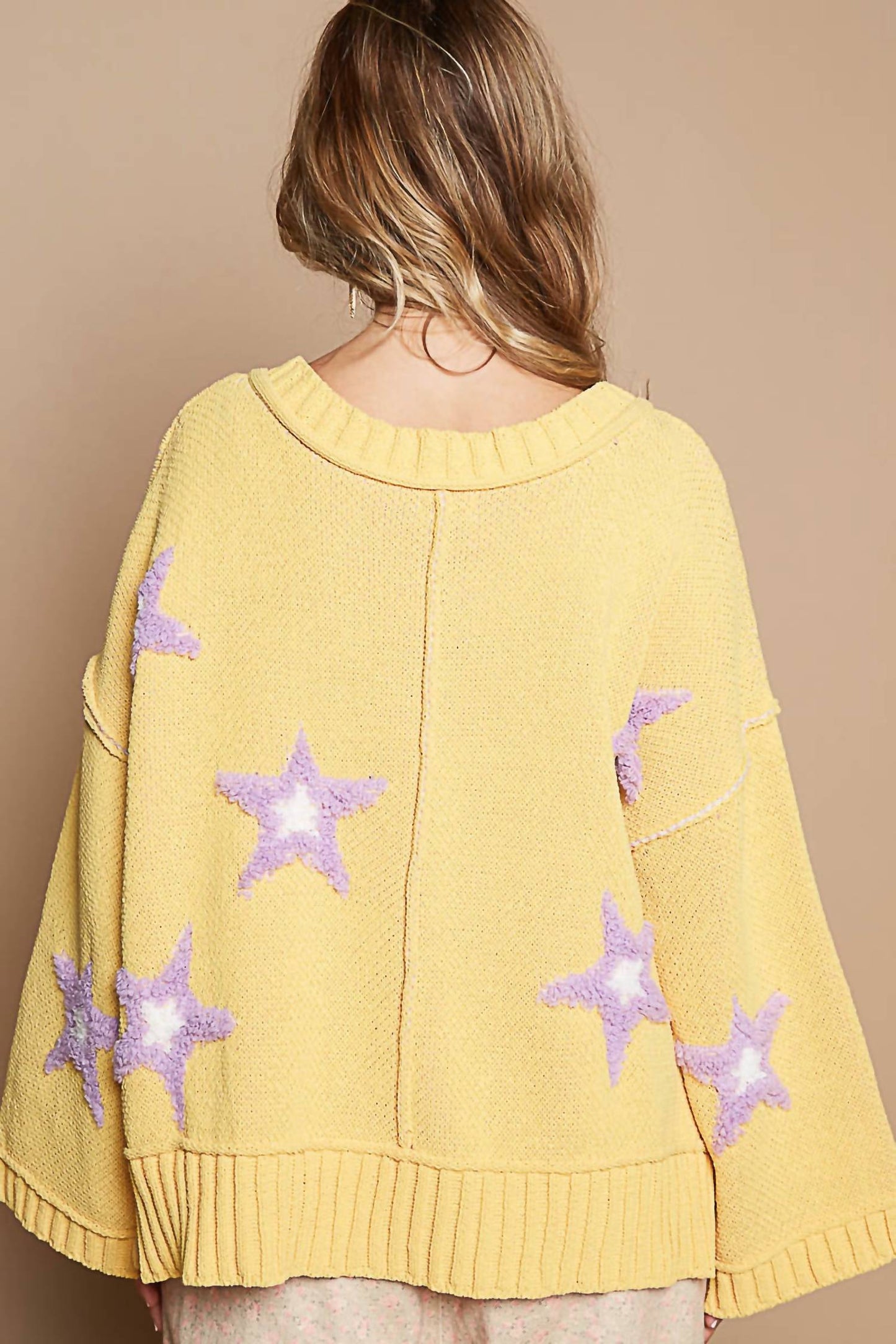 Pol - Star Patch Sweater