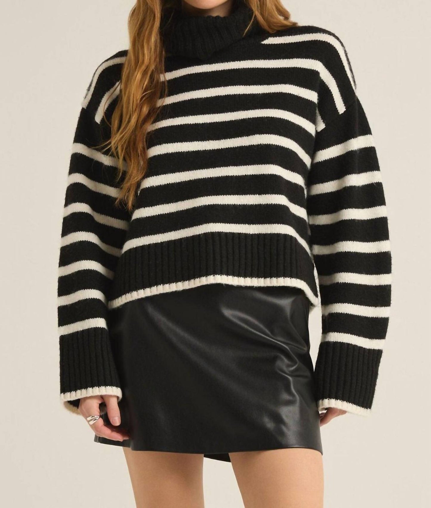 Z Supply - STRIPE TURTLENECK SWEATER