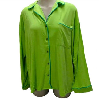 By Anthropologie - Women's The Briar Piped Pajama Long Sleeve Shirt