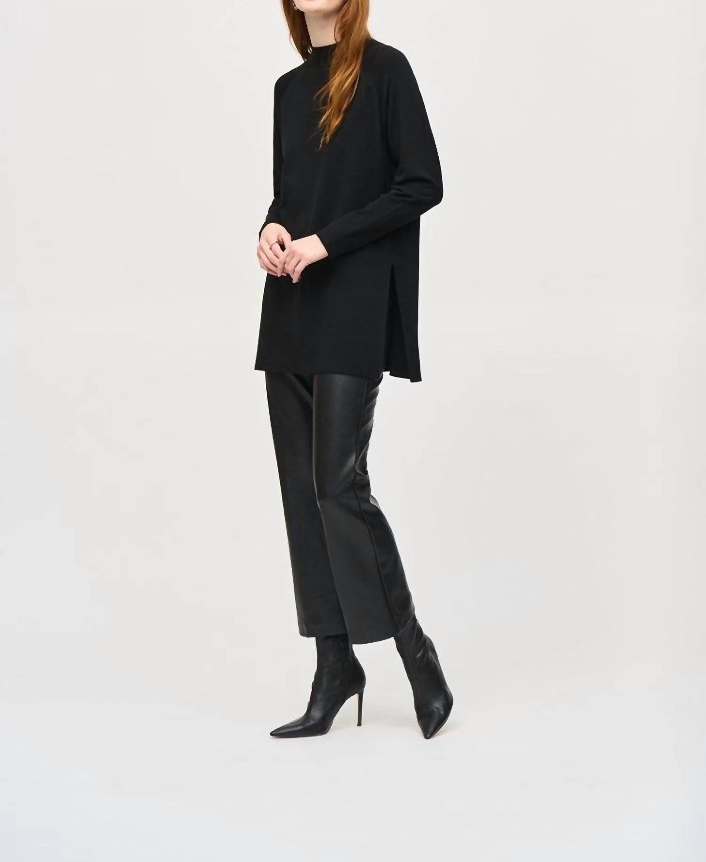 Joseph Ribkoff - Sweater Knit Mock Neck Tunic