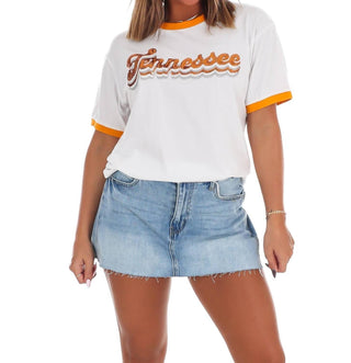 Flair Wear - Tennessee Sequin Ringer Tee