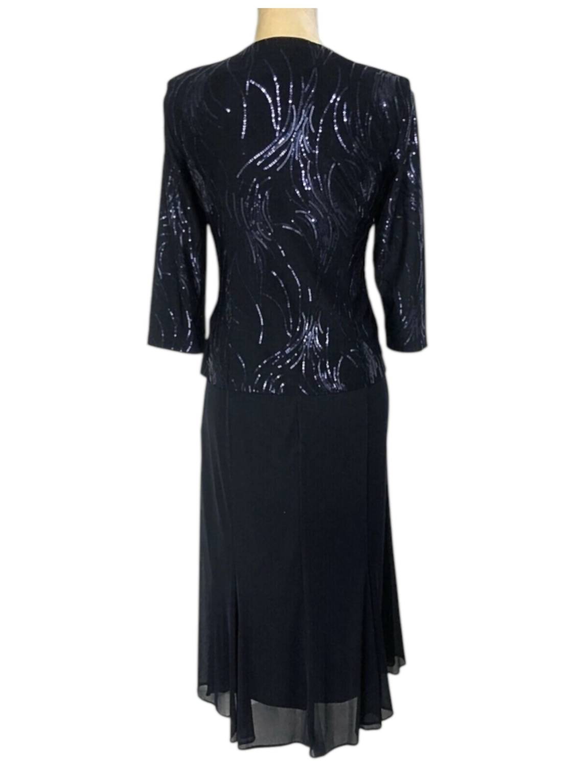 Alex Evenings - Women's Two Piece Dress And Blazer Set