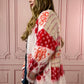 &Merci - Oversized Fuzzy Floral Cardigan