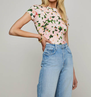 L'Agence - Ressi Fitted Short Sleeve Tee