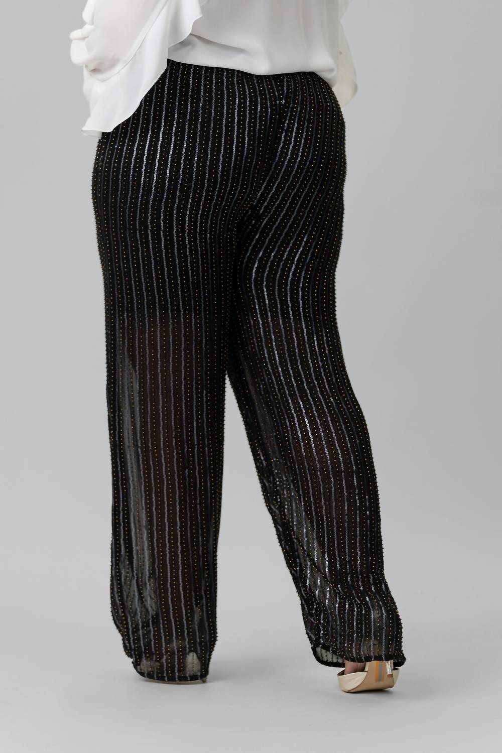 -Bl^Nk- - Peloni Wideleg Pants - Plus