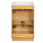 Bathroom Vanity With Sink, Single Cabinet, Natural Wood