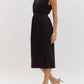 Entro - Sleeveless Zip Up Midi Dress
