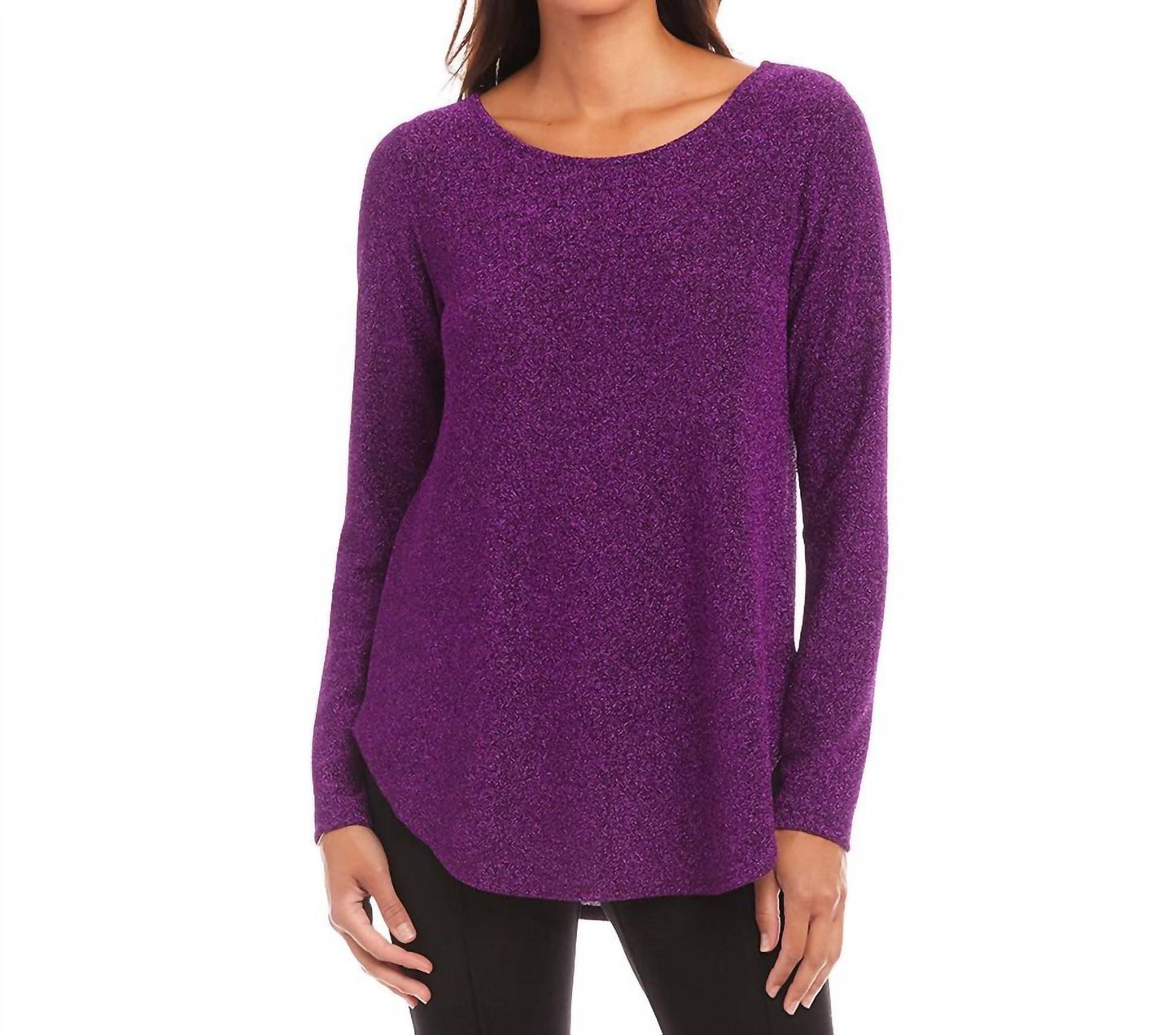 Karen Kane - Metallic Shirttail Top