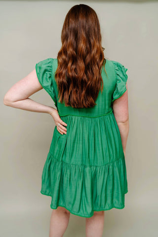 Jodifl - Lena Tiered Dress With Poms