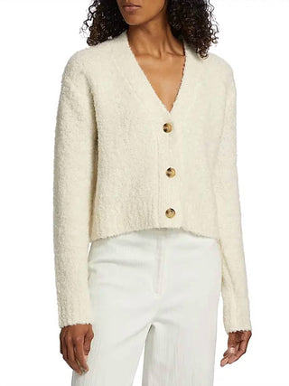 Atm - Boucle Cropped Cardigan