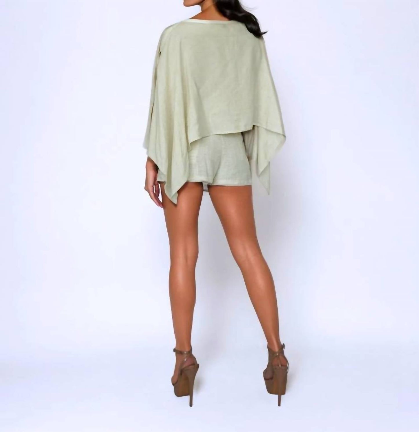 Baliawear - Linen Cape Blouse