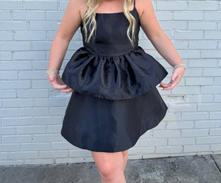 B.Right - Karli Tiered Ruffle Bubble Mini Dress