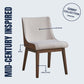 Ginny Boucle Velvet Side Chair (Set of 2) - Walnut