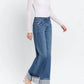 Vervet By Flying Monkey - High Rise Cuffed Panel Baggy Wide Jeans