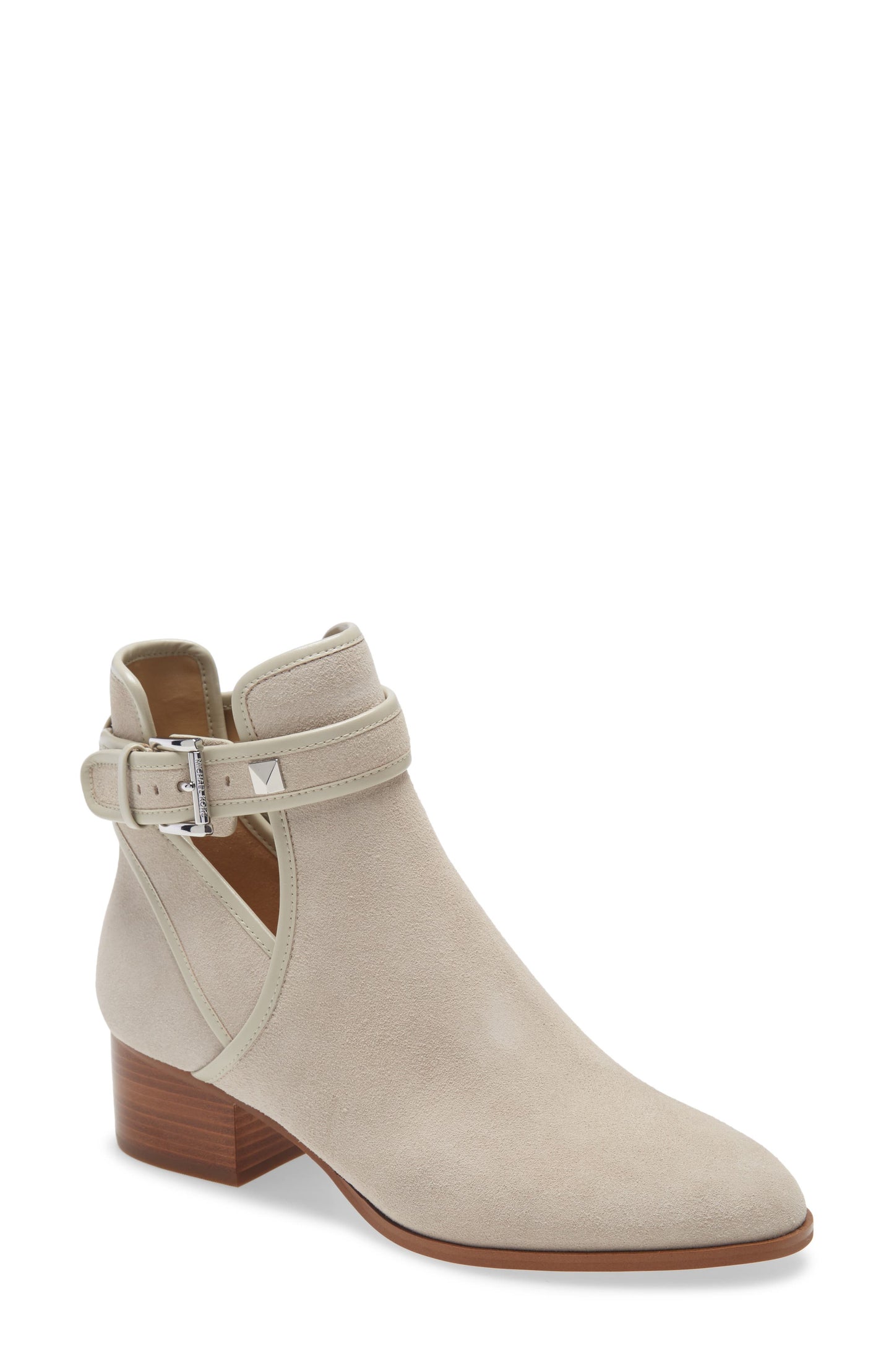 Michael Kors Britton Block Heel Bootie - Light Sand