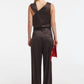 Aeron - Astrid Satin Draped Sleeveles Top