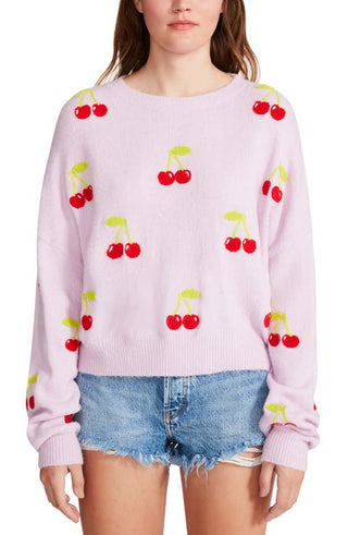 Cherry You Up Lavender Sweater - Medium