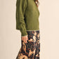 &Merci - Contrast Knit Scalloped Edge Sweater
