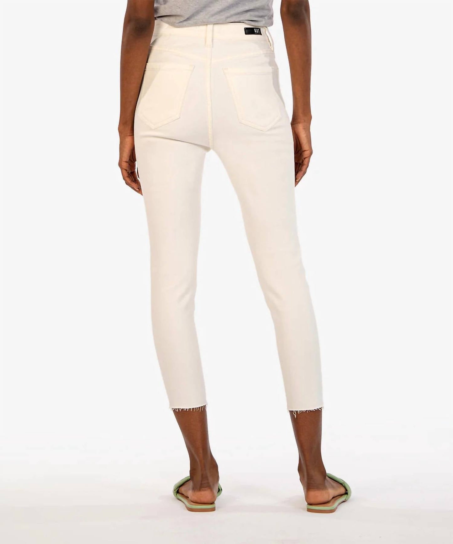 Kut From The Kloth - Connie Fab Ab Raw Hem High Waist Crop Skinny Jeans