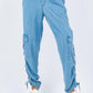 Paparazzi - Tencel Denim Cinched Cargo Pant
