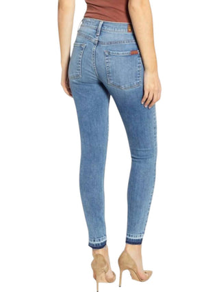 7 For All Mankind - Ankle Super Skinny Step Raw Hem Jeans